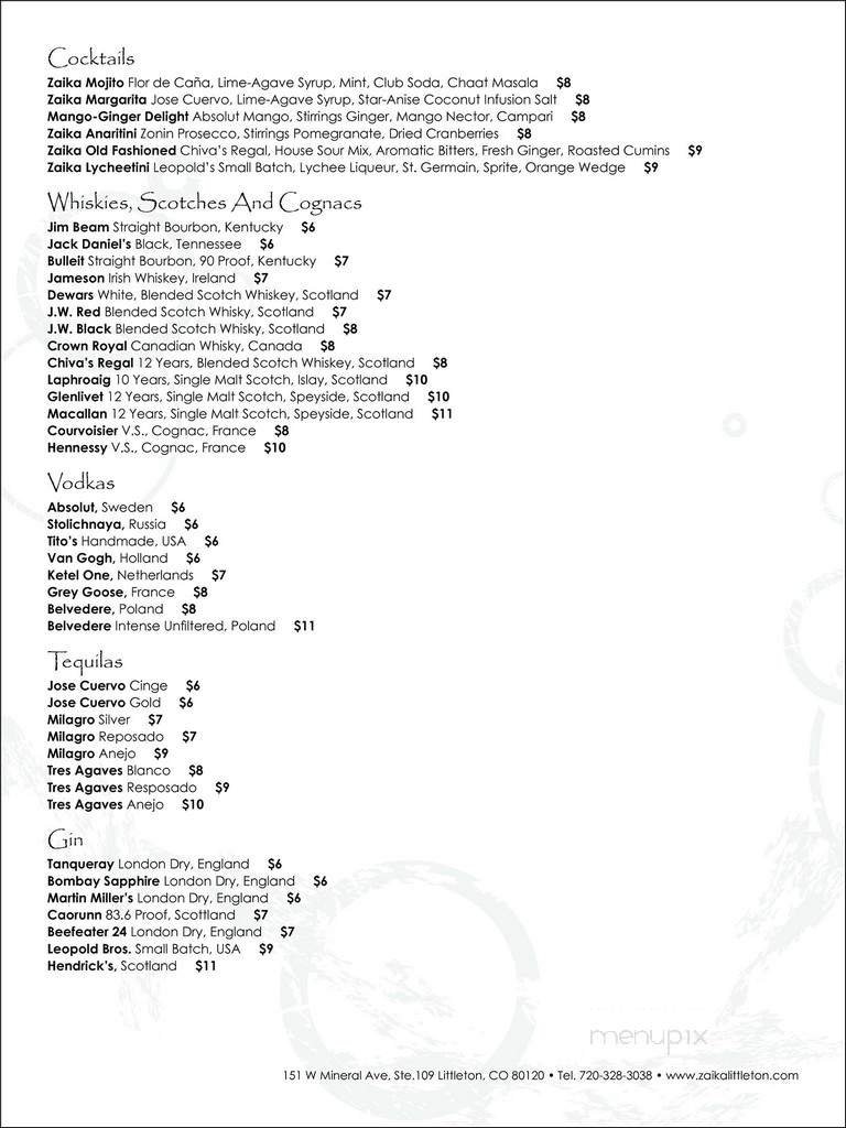 Menu page 5