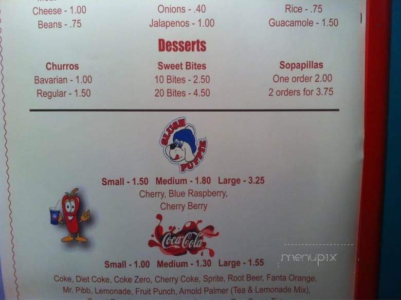 Menu page 2