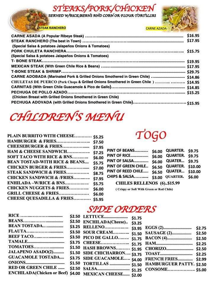 Menu page 3