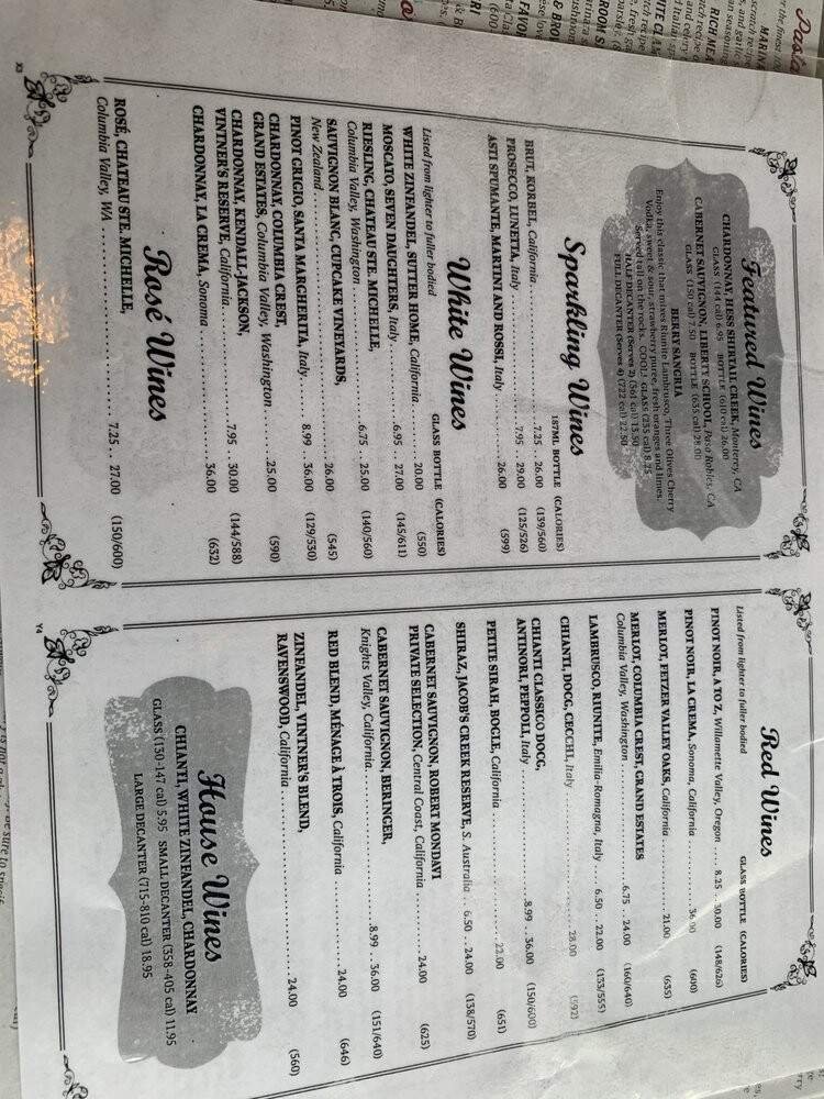 Menu page 3