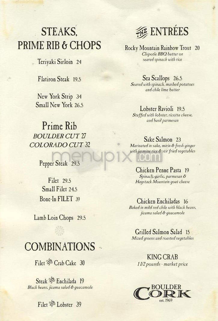 Menu page 1