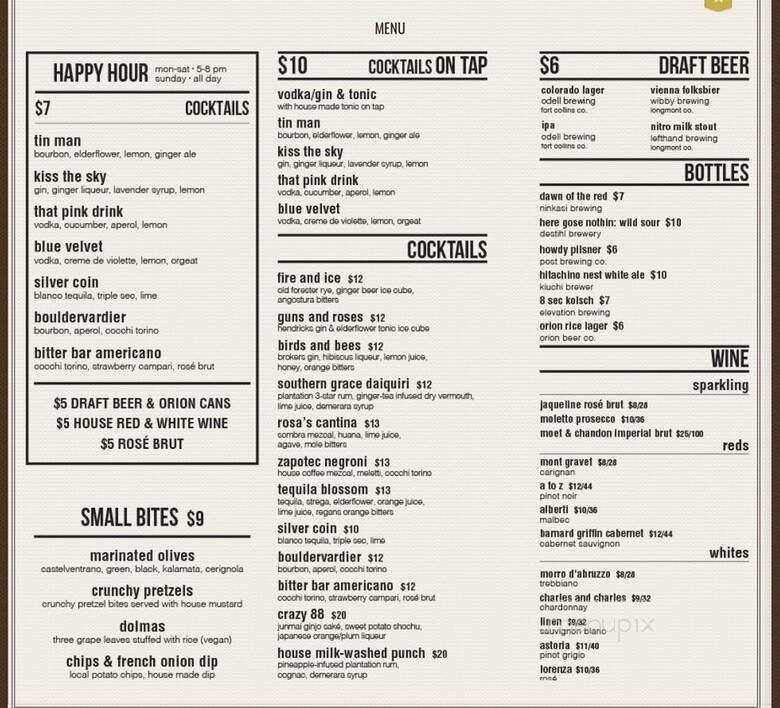 Menu page 2