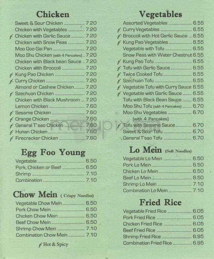 Menu page 3
