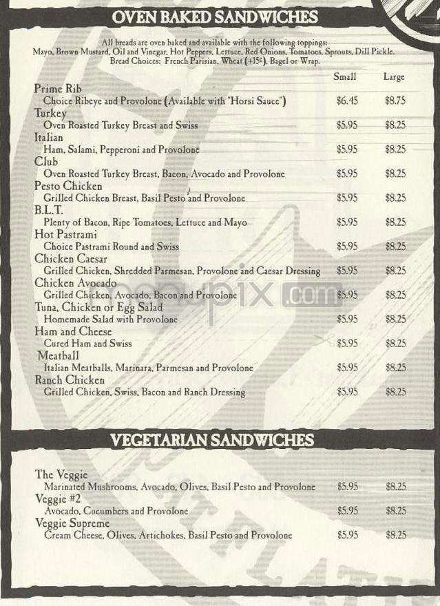 Menu page 2