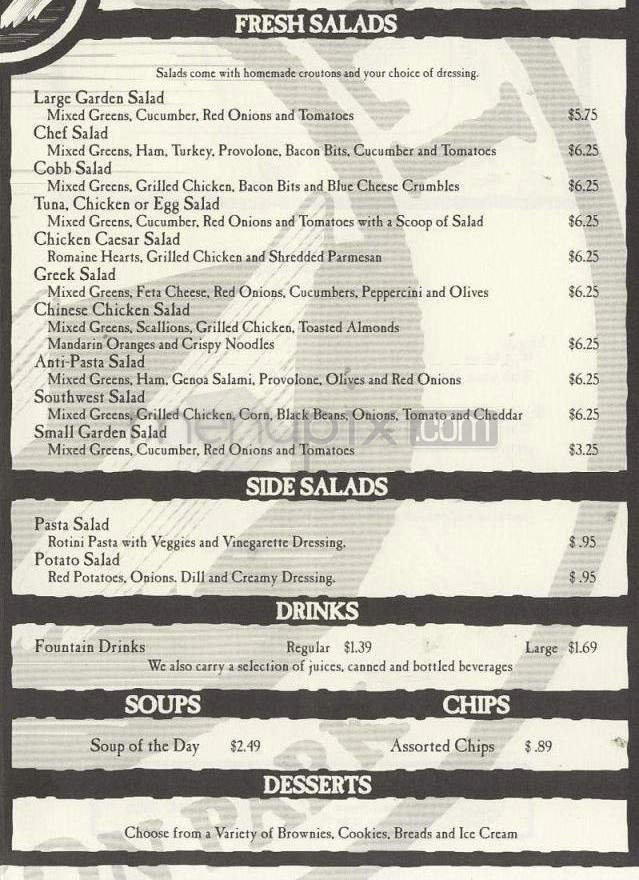Menu page 3