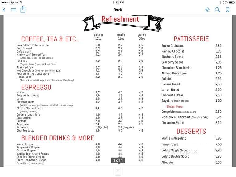 Menu page 2
