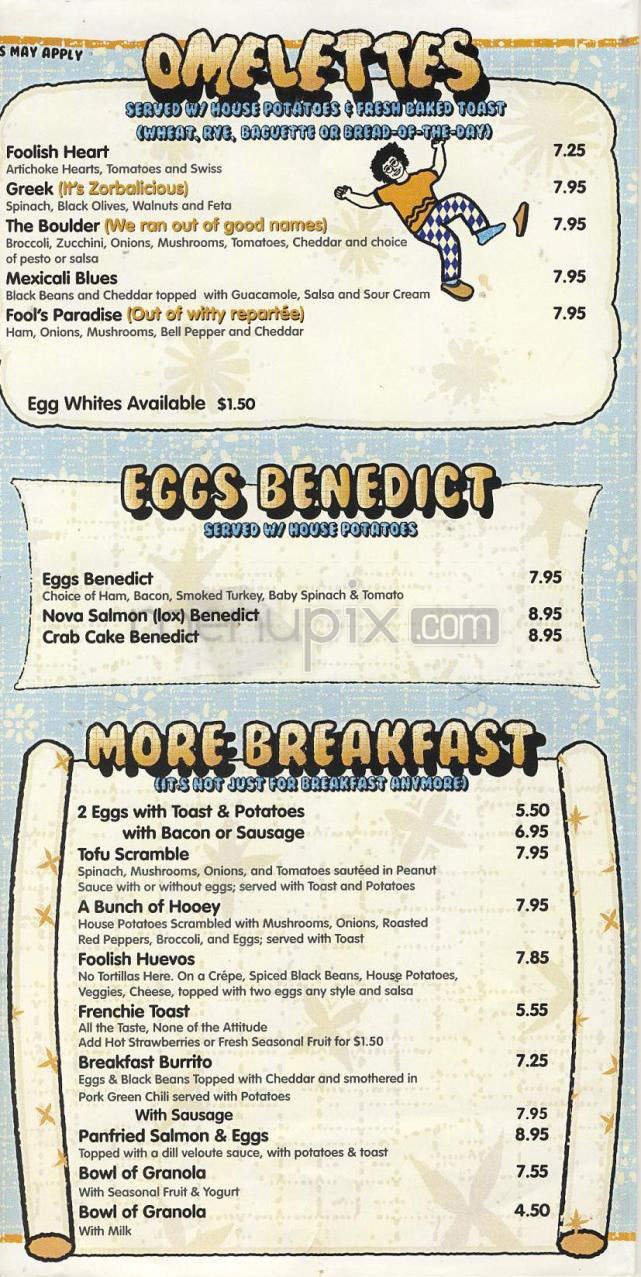 Menu page 3