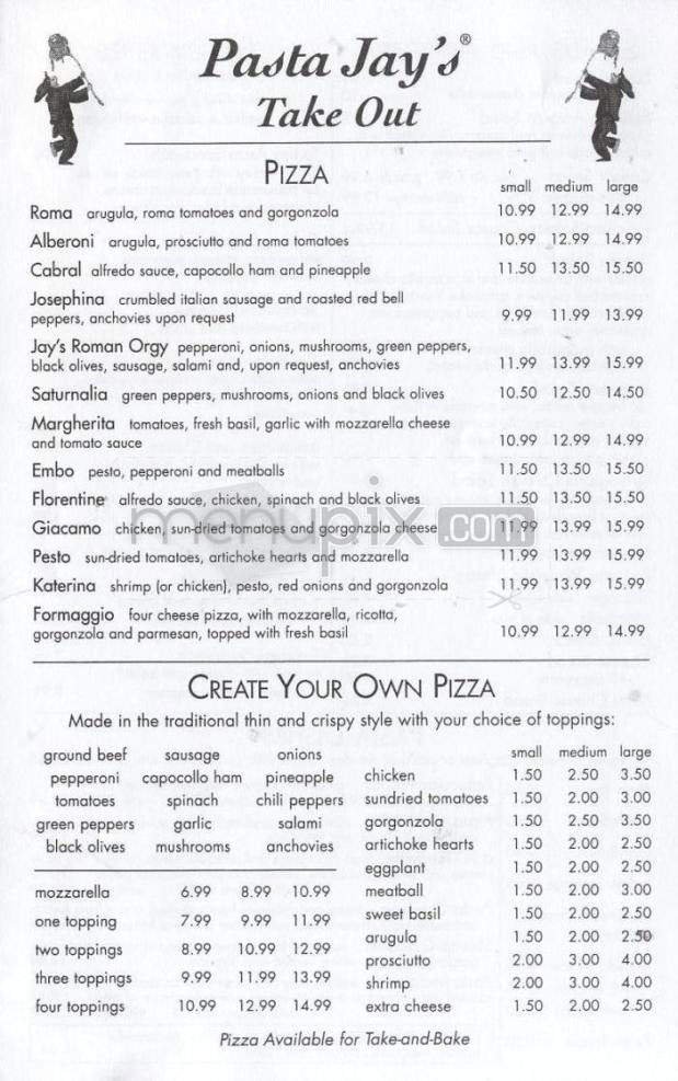 Menu page 1