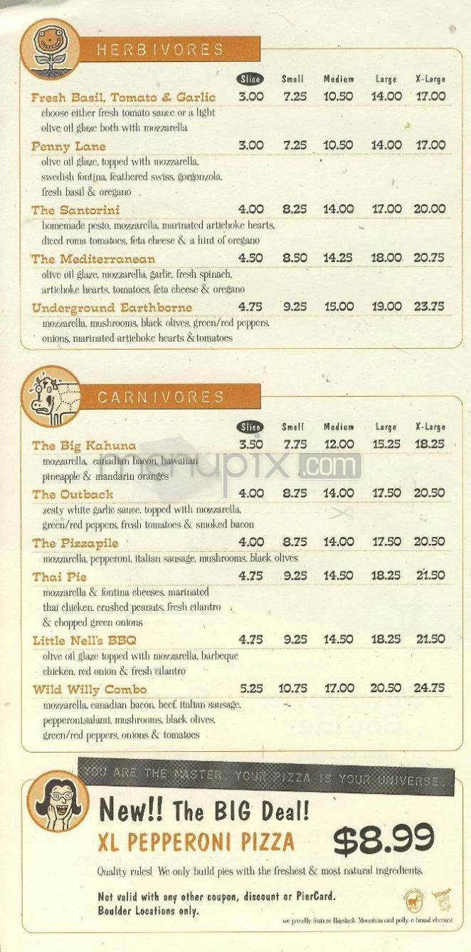 Menu page 2