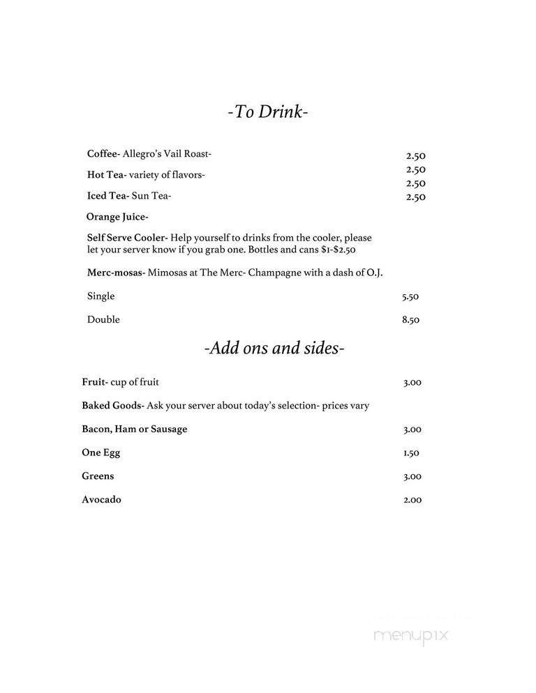 Menu page 3
