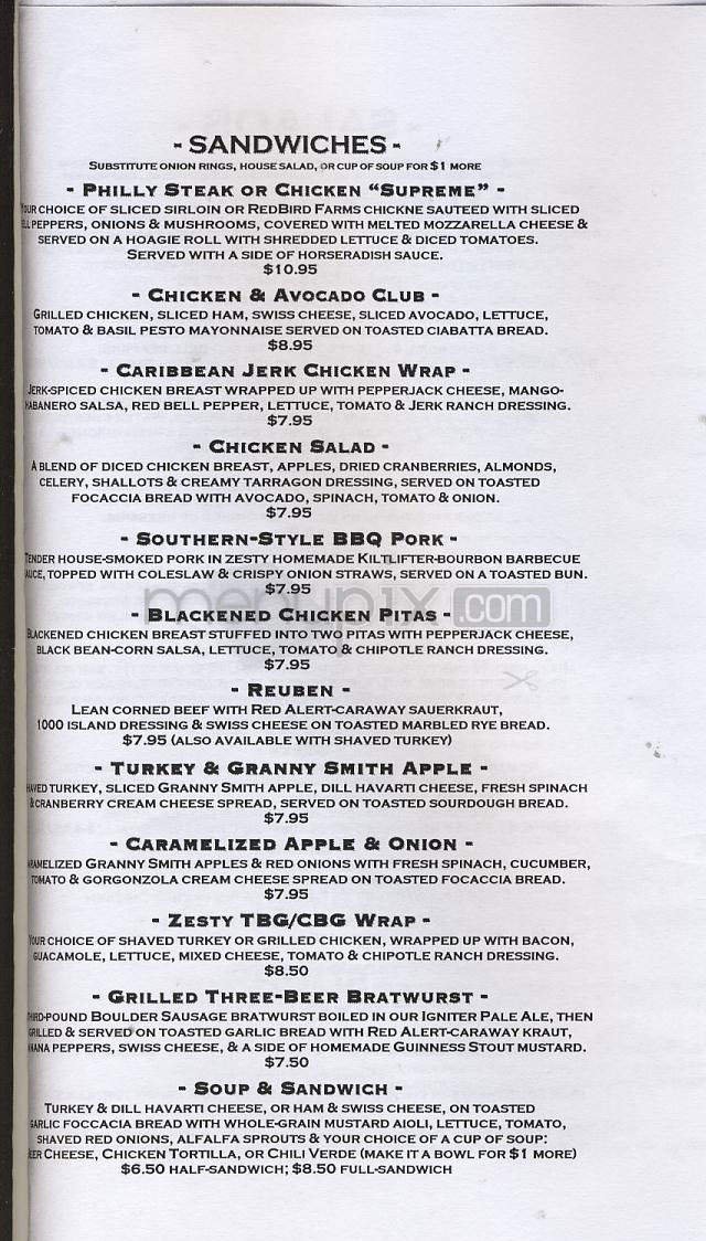 Menu page 4