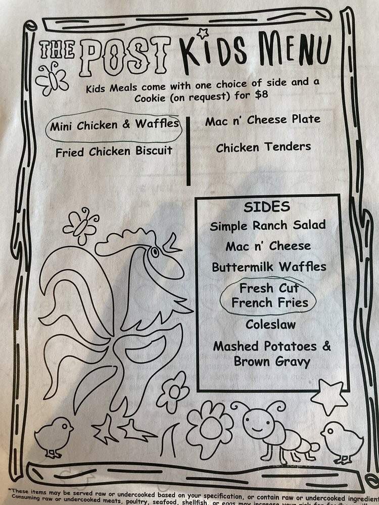 Menu page 1