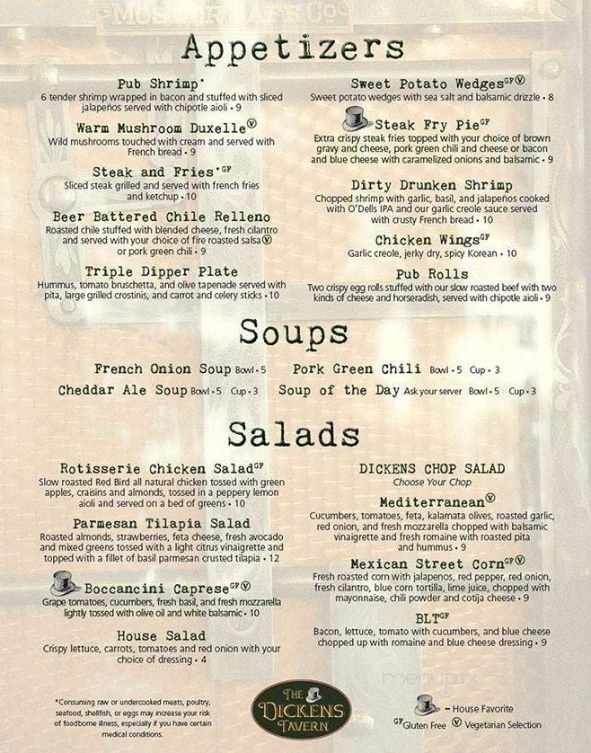Menu page 1