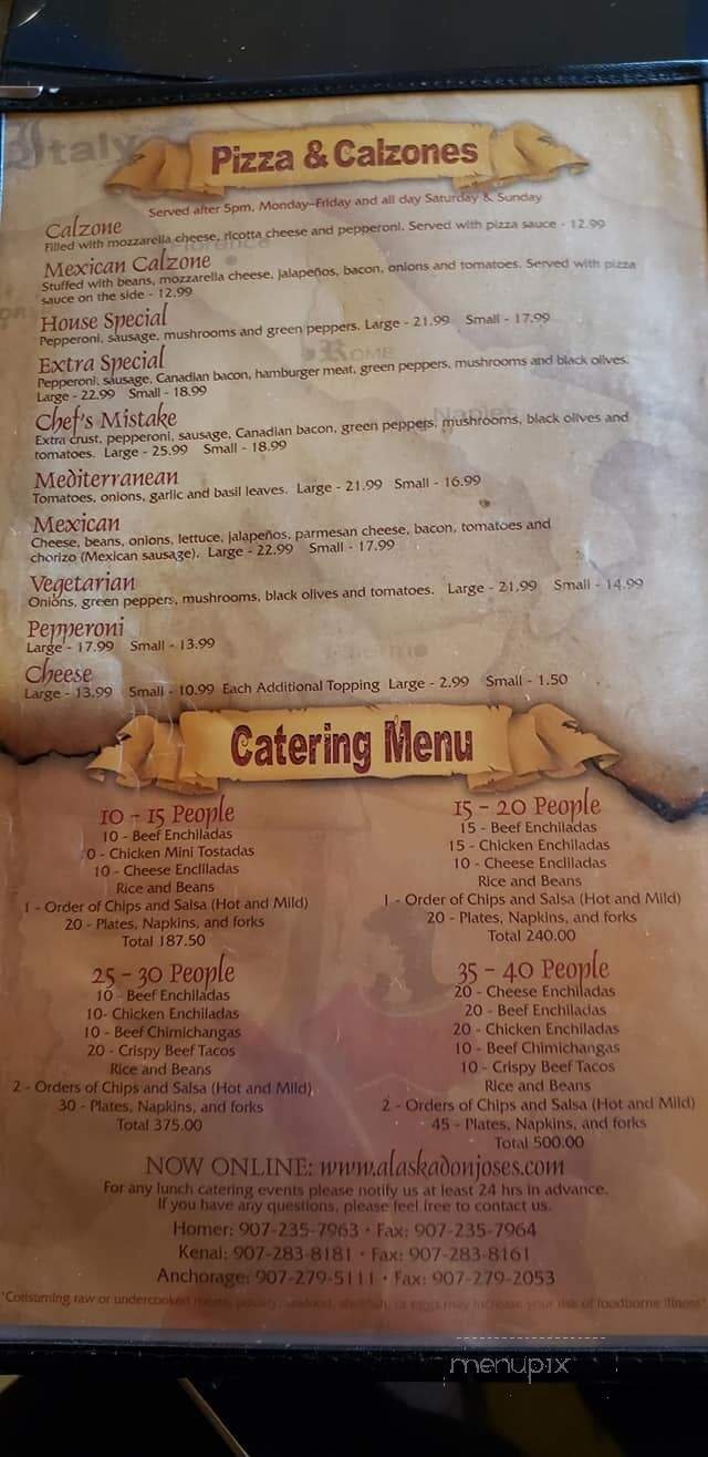 Menu page 9