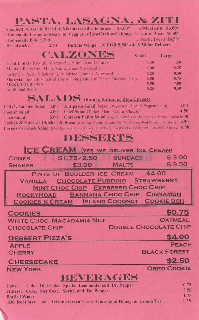 Menu page 4
