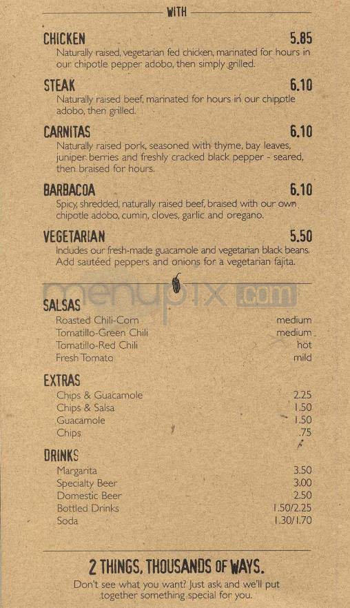 Menu page 2