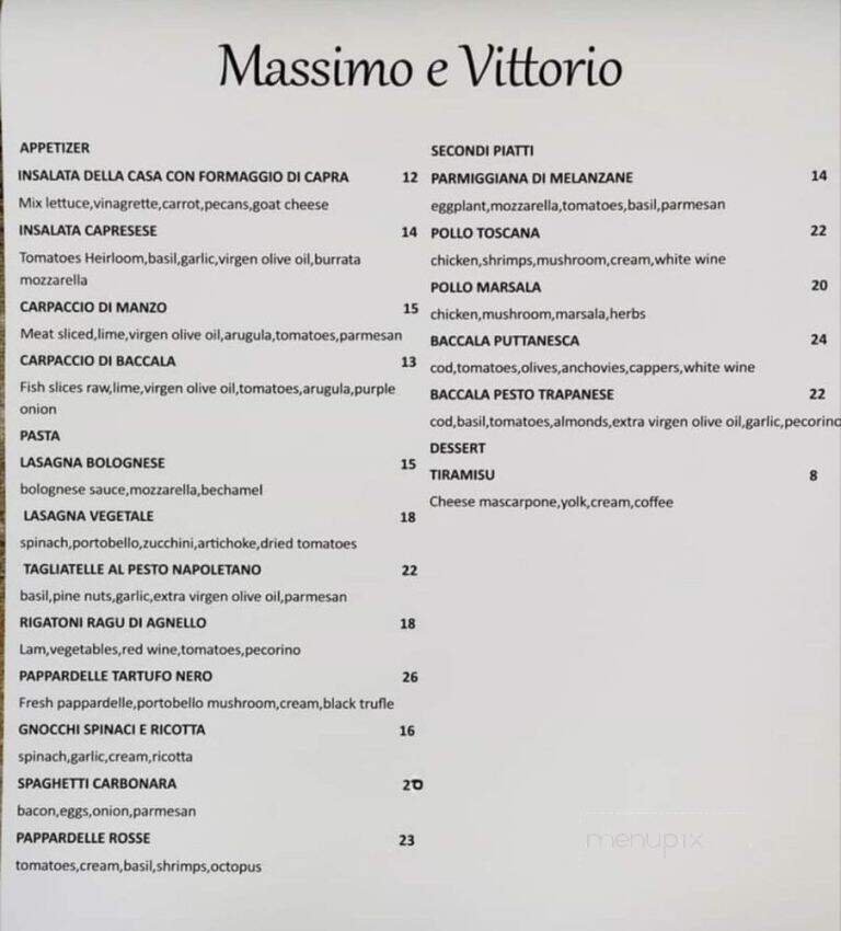 Menu page 1