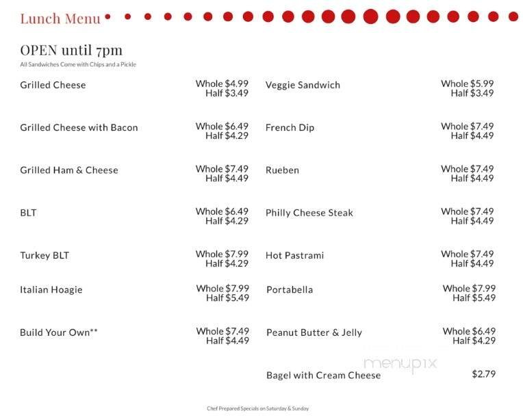Menu page 2