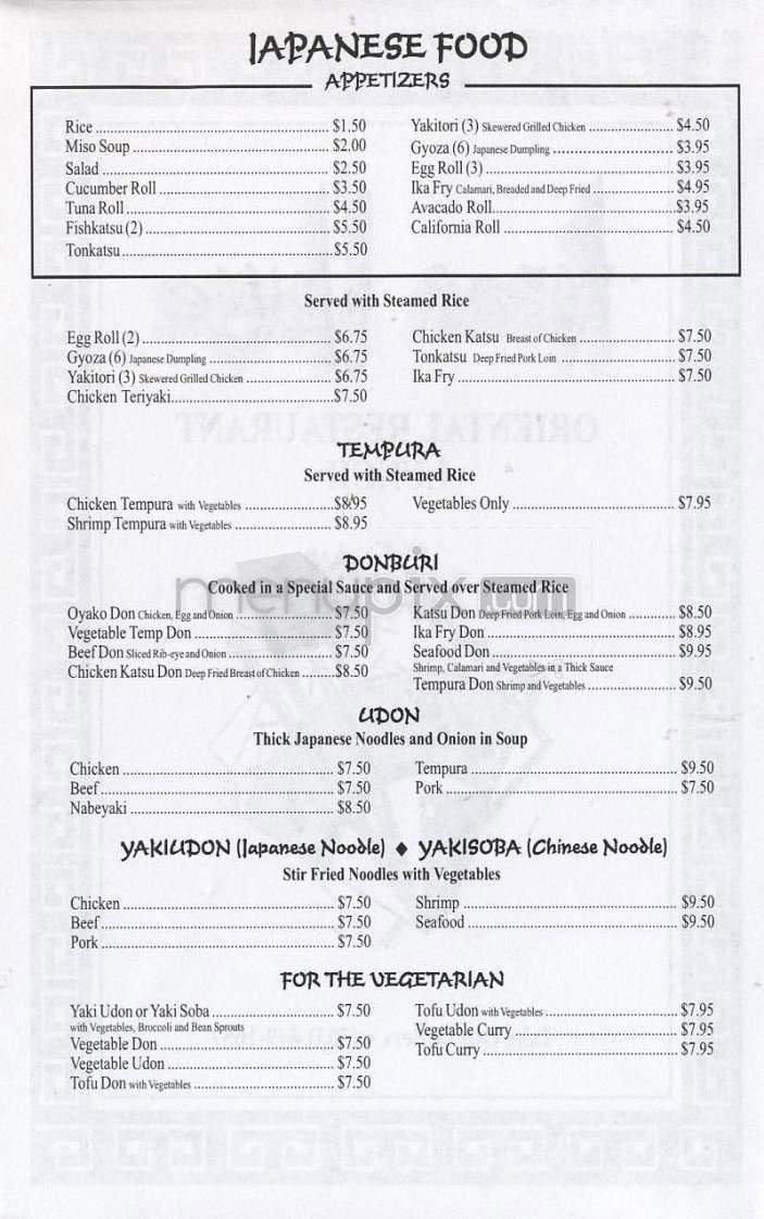 Menu page 2