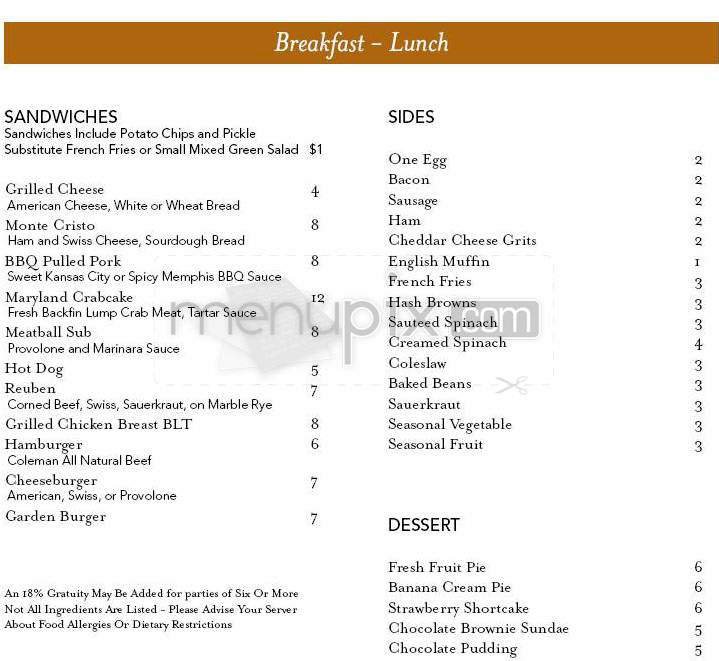 Menu page 2