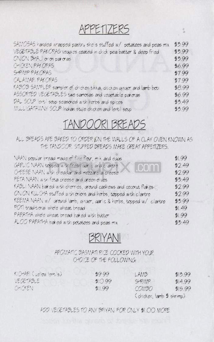 Menu page 2