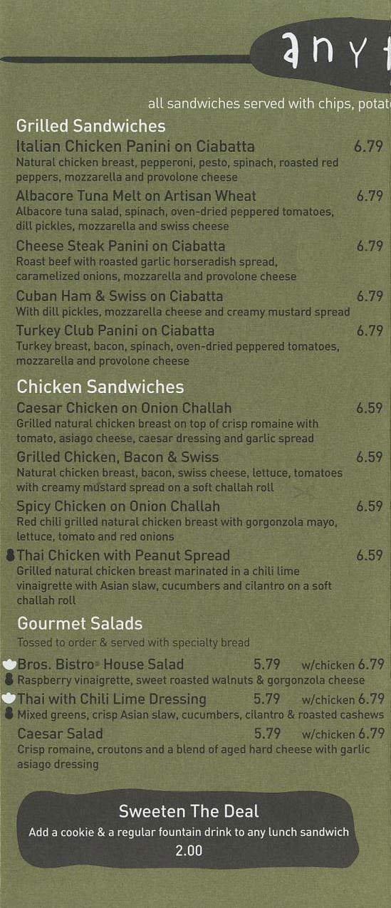 Menu page 3
