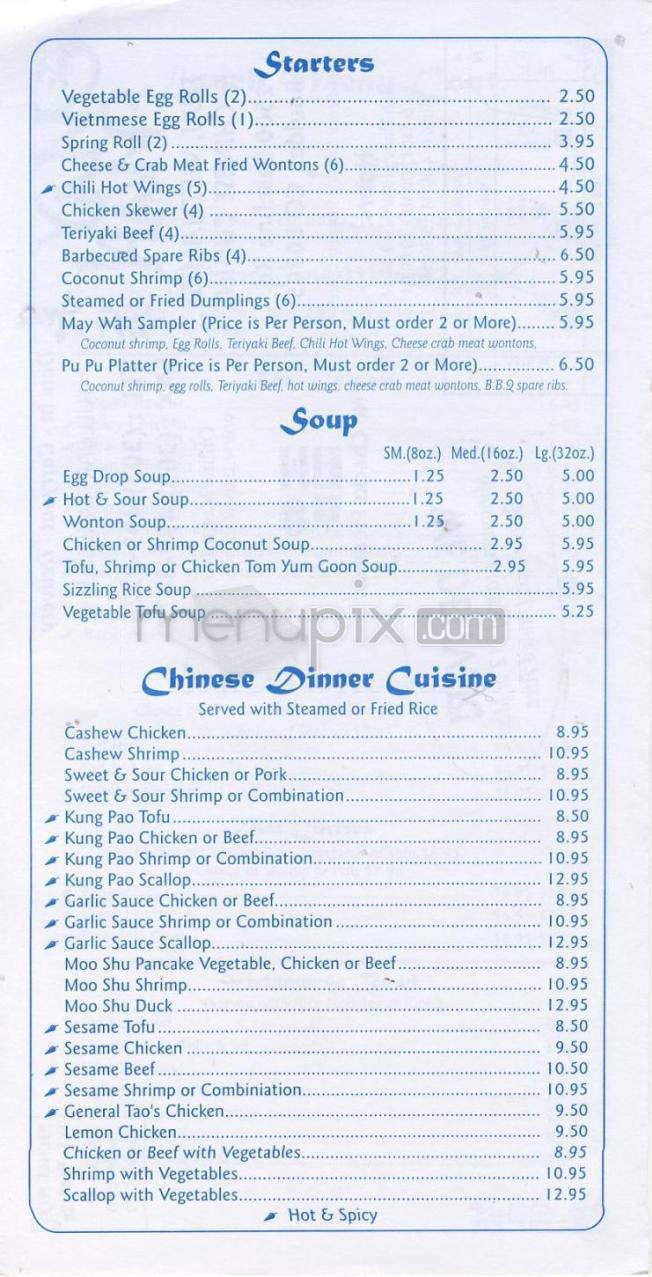Menu page 2