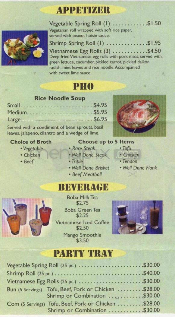 Menu page 2