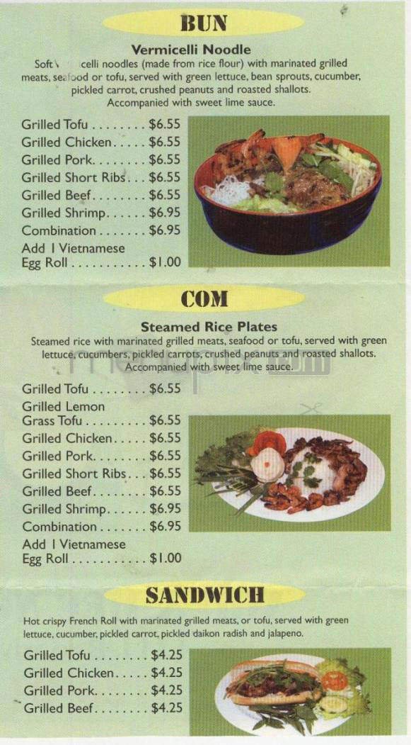 Menu page 3