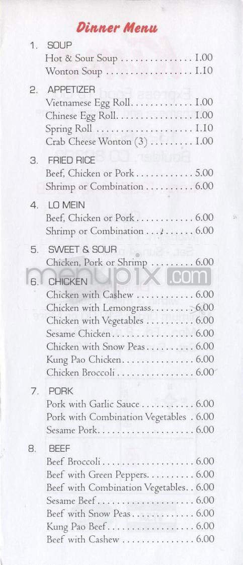 Menu page 2