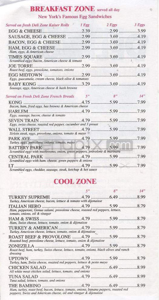 Menu page 2
