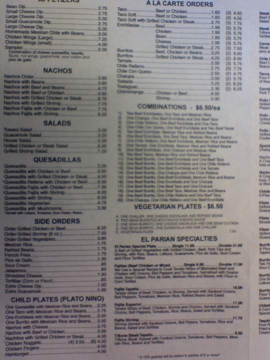 Menu page 2