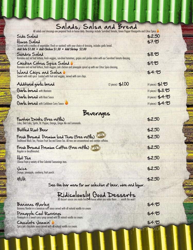 Menu page 2
