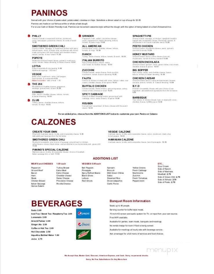 Menu page 2