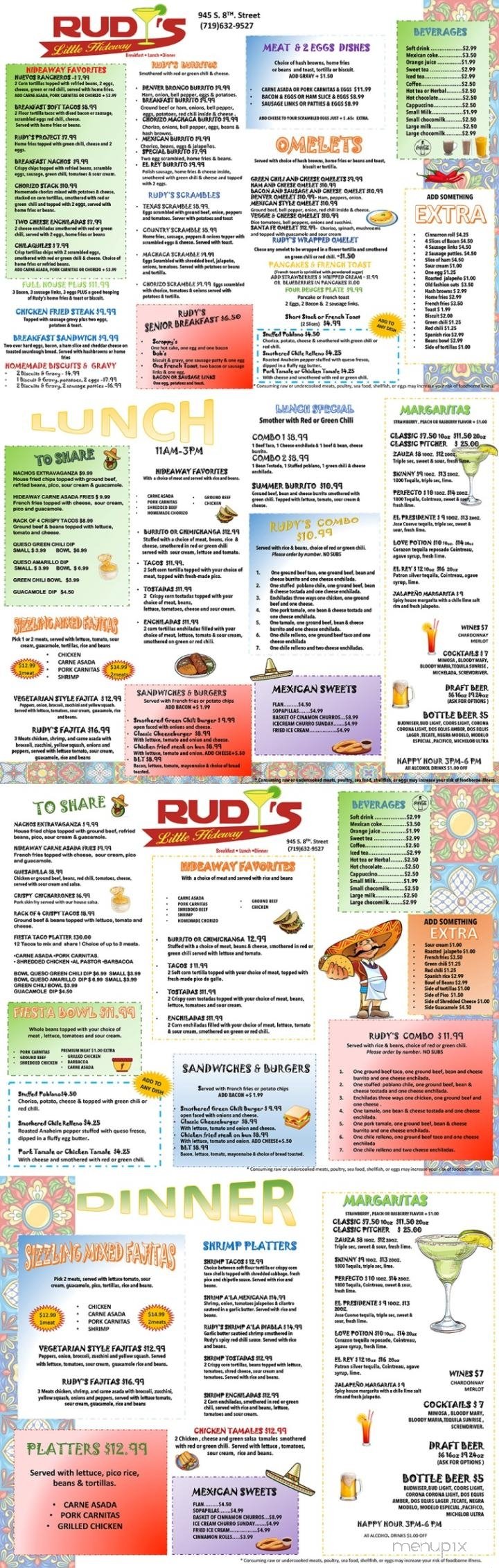 Menu page 1