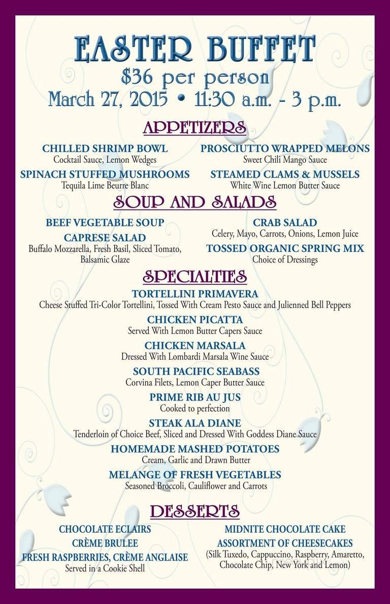Menu page 1