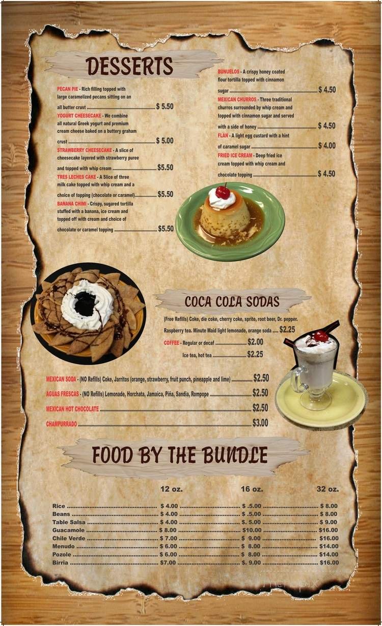 Menu page 6