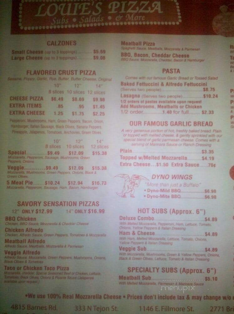 Menu page 2