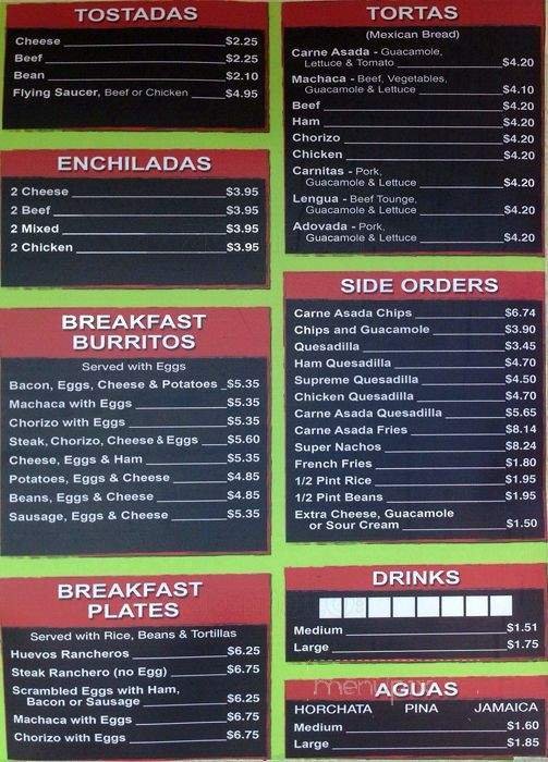 Menu page 2