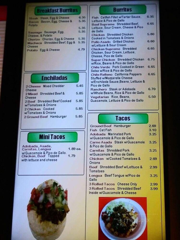Menu page 3