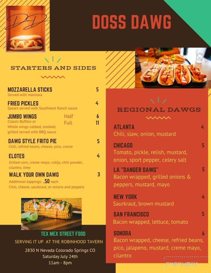 Menu page 1
