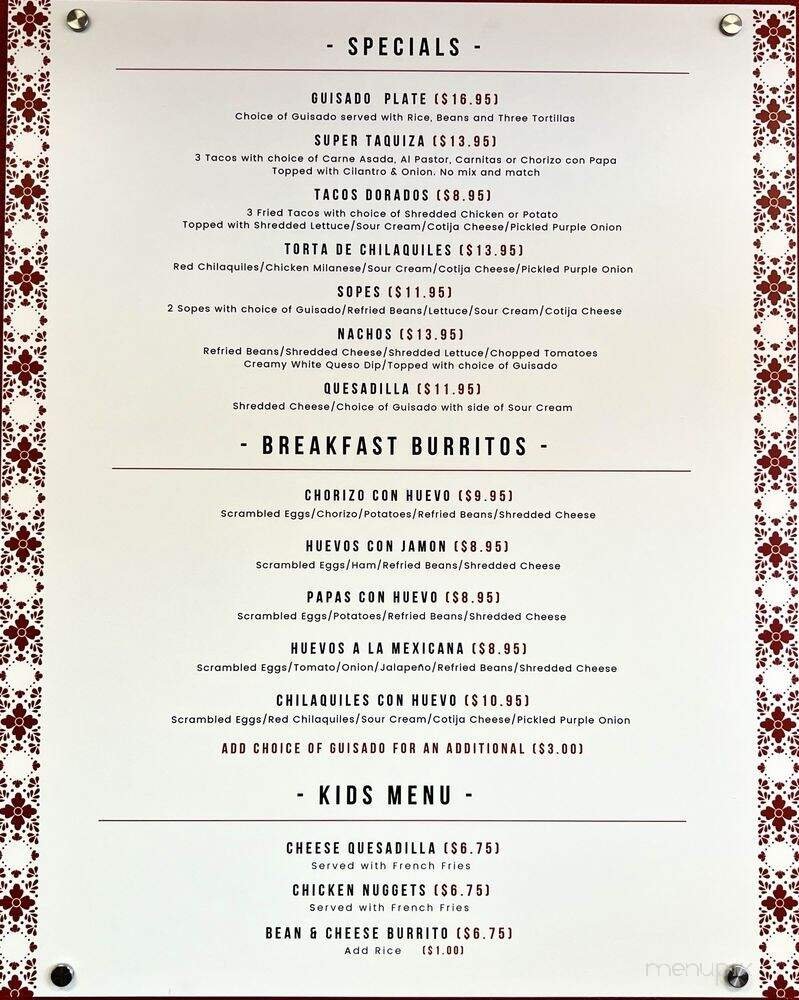 Menu page 3