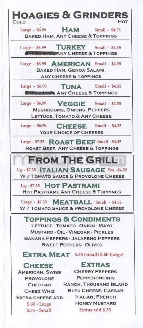 Menu page 3