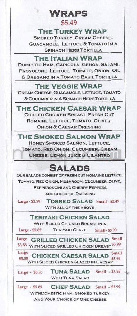 Menu page 4
