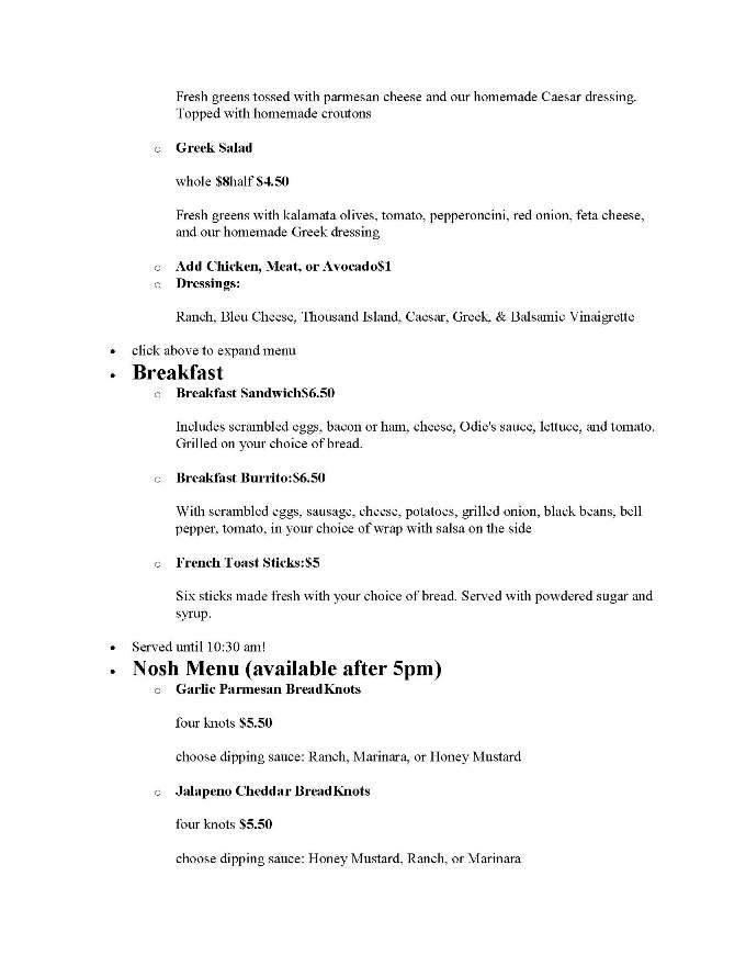 Menu page 4