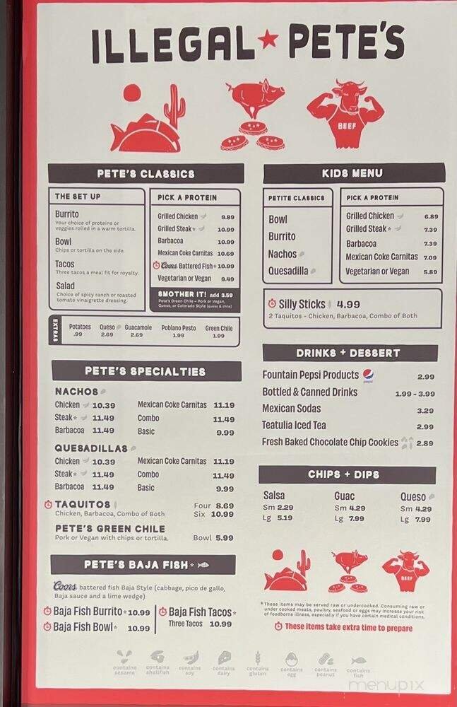 Menu page 1