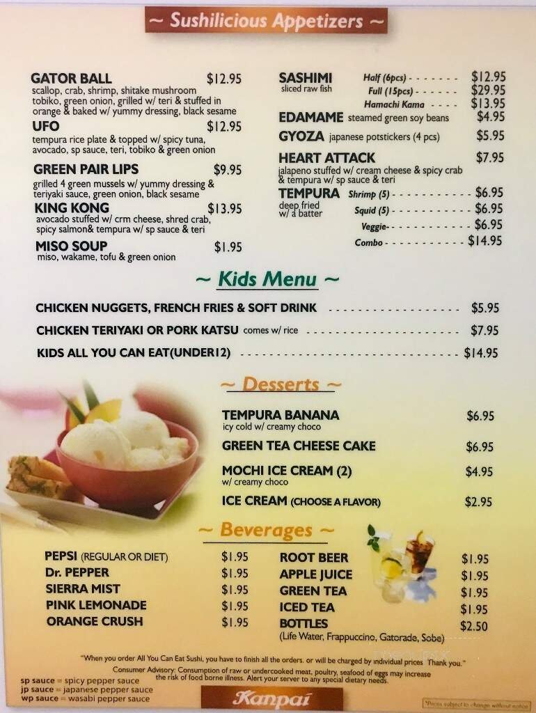 Menu page 4