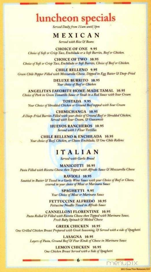 Menu page 3