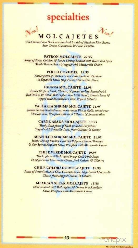 Menu page 10