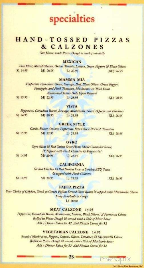Menu page 20